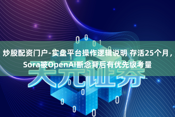 炒股配资门户-实盘平台操作逻辑说明 存活25个月，Sora被OpenAI断念背后有优先级考量